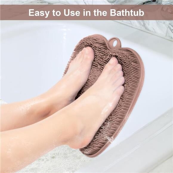 Shower Foot Scrubber Mat with Non-Slip Suction Cups, Foot Spa Brush - Picture 3 of 8